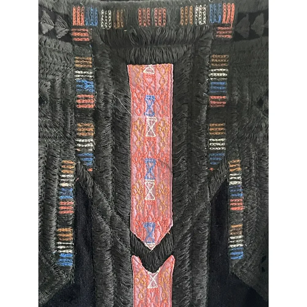 Free People New Romantics Black Tribal Aztec Print Mini Flared Skirt
